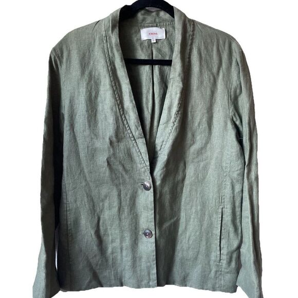New Xirena Layla  Linen Jacket  Blazer in Mossy Green Size XS - Picture 6 of 8
